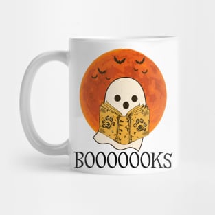 Booooooks Shirt Boo Read Books Halloween Mug